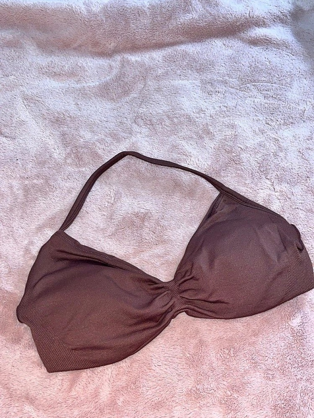 Brown sports bra - small